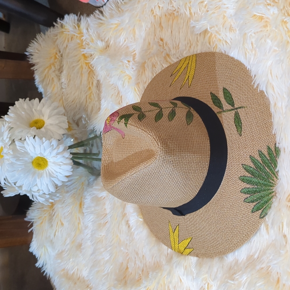 👒☀️👒Panama Straw Sun Hat Lightweight Summer Beach Sun Hat UPF Wide Brim Cap 👒